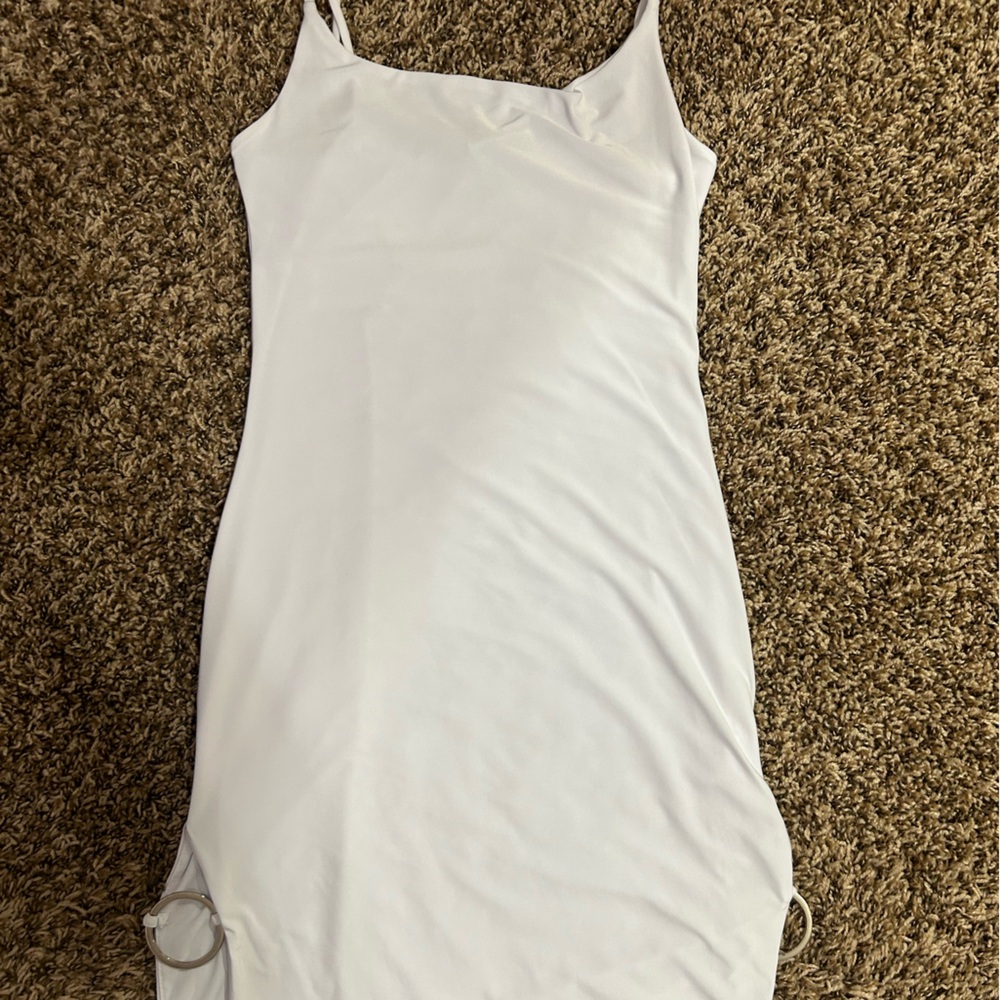 Forever 21 White Slip Dress with Spaghetti Straps